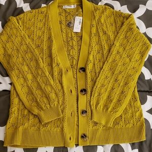 Reitmans Small Yellow Cardigan